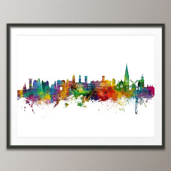 Isle Of Wight Skyline Cityscape Art Print, 4 of 7