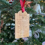Baby's First Christmas Letter Wooden Tag Decoration, thumbnail 3 of 6