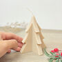 Beige Christmas Tree Candle Minimalist Christmas Decor, thumbnail 5 of 9