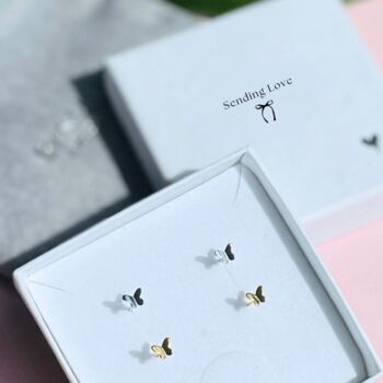 Butterfly Stud Earrings A Gift For Easter, 5 of 6