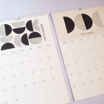 2022 Minimalist Black And White Wall Calendar, 7 of 8