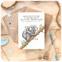 Koalas Cute Father's Day Card For Husband Dad Birthday, thumbnail 3 of 6