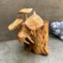 Mushroom Tealight Incense Holder Handmade Teak Wooden Gift, thumbnail 3 of 7