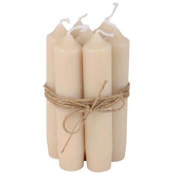 Set Of Six Short Dinner Candles, 7 of 12