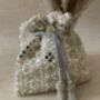 White Handcrafted Mirror Potli Bag, thumbnail 3 of 8