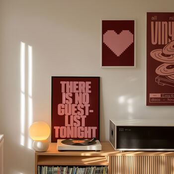 Guestlist Print | Typographic Poster | Wall Art | Aesthetic | Typographic | Trendy | Party Artwork | Club | House Music | Groovy, 2 of 10