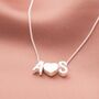 Sterling Silver Slide On Initial And Charm Necklace, thumbnail 4 of 12