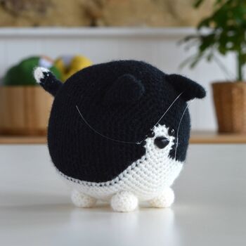 Black And White Cat Crochet Kit, 6 of 6