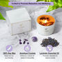Luxury Lavender Soy Candle With Amethyst Crystals Travel Size, thumbnail 8 of 10