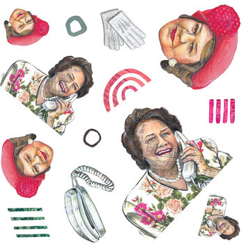 Hyacinth Bucket / Keeping Up Appearances A5 Notebook, 3 of 6
