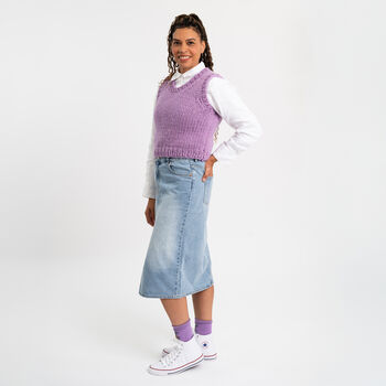 Tank Top Vest Easy Knitting Kit, 4 of 10