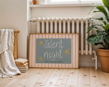 Silent Night Kids’ Christmas Art Print, 3 of 4