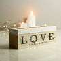 Personalised Botanical Love Triple Tealight Holder Box, thumbnail 1 of 4
