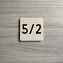 Stylish Small Square House Number, thumbnail 1 of 9