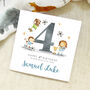 Personalised Football Animals Any Age Birthday Card, thumbnail 1 of 2
