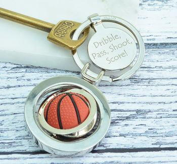 Personalised Spinning Sports Ball Keyring, 5 of 12