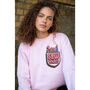 Sow What Women's Pocket Print Slogan Sweatshirt, thumbnail 4 of 4