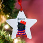 Personalised Party Cat Christmas Tree Decoration, thumbnail 5 of 12