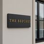 Personalised House Sign With Raised Gold Lettering, thumbnail 5 of 9