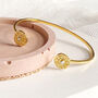 Pearl Disc Gold Vermeil Cuff Bracelet, thumbnail 5 of 8