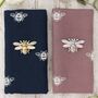 Embroidered Bee Scarf And Brooch Set, thumbnail 1 of 6