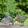 Handcrafted Wire Anka Drinking Duck Garden Ornament, thumbnail 5 of 5