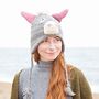 Donkey Hand Knitted Woollen Animal Hat, thumbnail 5 of 5