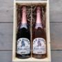 Mcc Brut And Brut Rosé In Wooden Gift Box, thumbnail 1 of 4