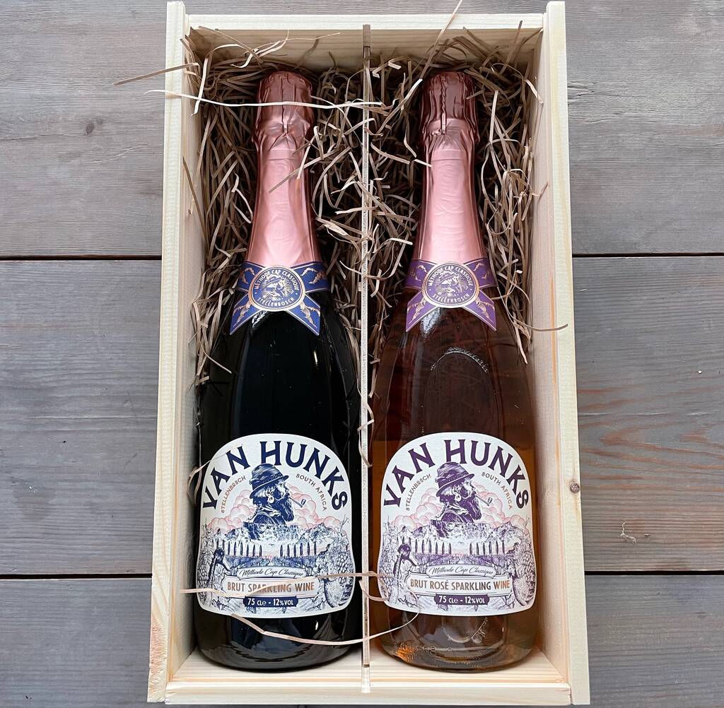 Mcc Brut And Brut Rosé In Wooden Gift Box, 1 of 4