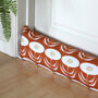 Draught Excluder In Dandelion Burnt Orange Fabric, thumbnail 2 of 2