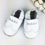 Personalised Metallic Christening Brogues Baby Shoes, thumbnail 7 of 8