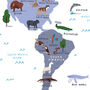 The Animal World Map Personalised Print, thumbnail 3 of 7