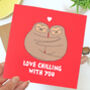 Sloth Wedding Anniversary Card, thumbnail 1 of 5