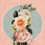 Peach Halo Bloom – Elegant Floral Art Print, thumbnail 2 of 5