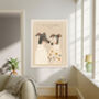 Dog Portrait 'Love is a four legged friend' Art Print, thumbnail 2 of 3