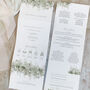 Whimsical Windsor Concertina Wedding Invitations With Integrated RSVP, thumbnail 3 of 5