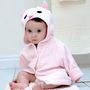 Personalised Wise Owl Baby Bath Robe, thumbnail 1 of 4