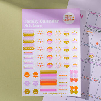 Family Calendar Stickers, 3 of 7