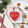 Personalised Heart Christmas Tree Decoration, thumbnail 1 of 6
