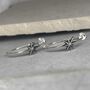 Sterling Silver North Star Hoops, thumbnail 4 of 12