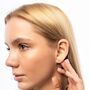 9ct Solid Gold Marquise Stud Earrings, thumbnail 5 of 7