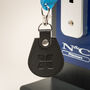 Recycled Bottles Keyring With Disabled Toilet Radar Key In Black, thumbnail 4 of 4