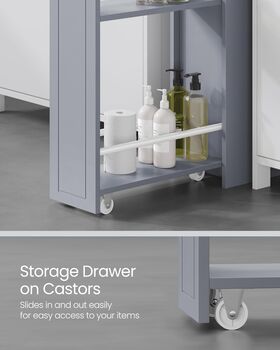 Small Bathroom Cabinet Storage Organiser With Drawers, 2 of 8