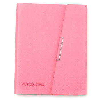 Pink Audacious Refillable A5 Binder Notebook Six Holes, 3 of 5