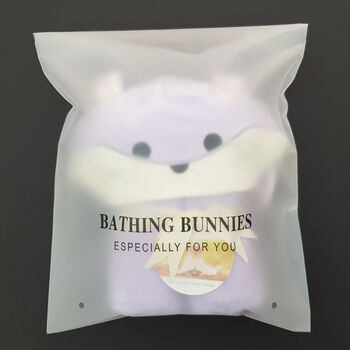 Personalised Lavender Bunny Baby Towel, 6 of 8
