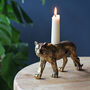 Gold Tiger Candlestick, Candle Holder, thumbnail 3 of 6