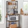 Kitchen Storage Rack Coffee Bar Industrial Baker’s Rack, thumbnail 3 of 12