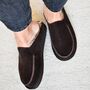 Sheepskin Slip On/ Mule Slippers Chocolate, thumbnail 2 of 5