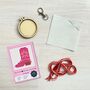 I'm Hot To Sew! Mini Matchbox Cross Stitch Kit, thumbnail 6 of 7