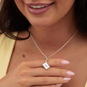 Nice Biscuit Charm Necklace, Sterling Silver Or Gold Plated, 3 of 10